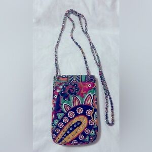 Multi-colored cross-body purse/phone holder